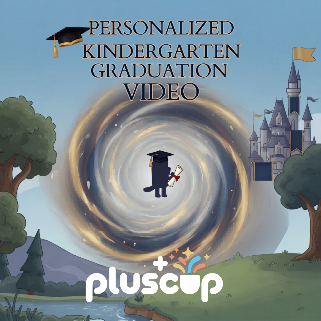 Personalized Bluey Kindergarten Graduation Video